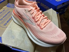 Scarpe da corsa su strada Brooks Adrenaline GTS 25 da donna Pearl Echo Coconut UK 7 nuove con etichette