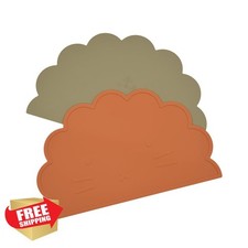 Silicone Baby Placemats Toddler Non Slip Wipeable Table Mat