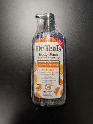 Dr Teal Body Wash Vitamin C Orange Radiance with Pure Sea Salt 24 fl oz NEW
