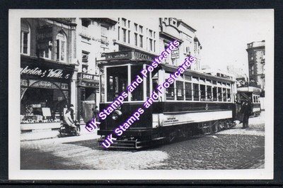 Northampton Tramways Straßenbahnen inkl. Auto 35 nach St James & Motorrad etc. um 1900