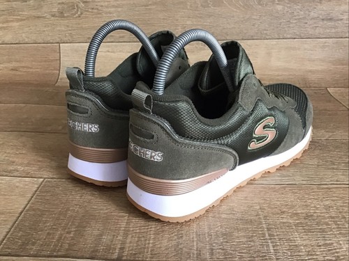 Scarpe da ginnastica Skechers donna Golden Gurl verde oliva UK 8 - EU 41 - US 10,5 NUOVE - Foto 8 di 13