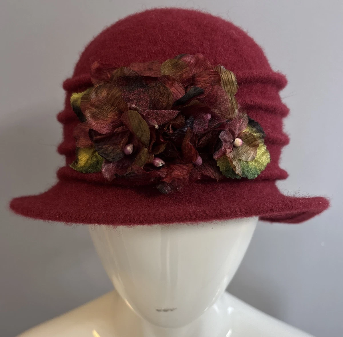 Toucan Collection Black Linen‎ Cloche Hat Flower Trim Bucket Gatsby Cottagecore Toucan Cloche Hats for Women for sale | eBay main image 2