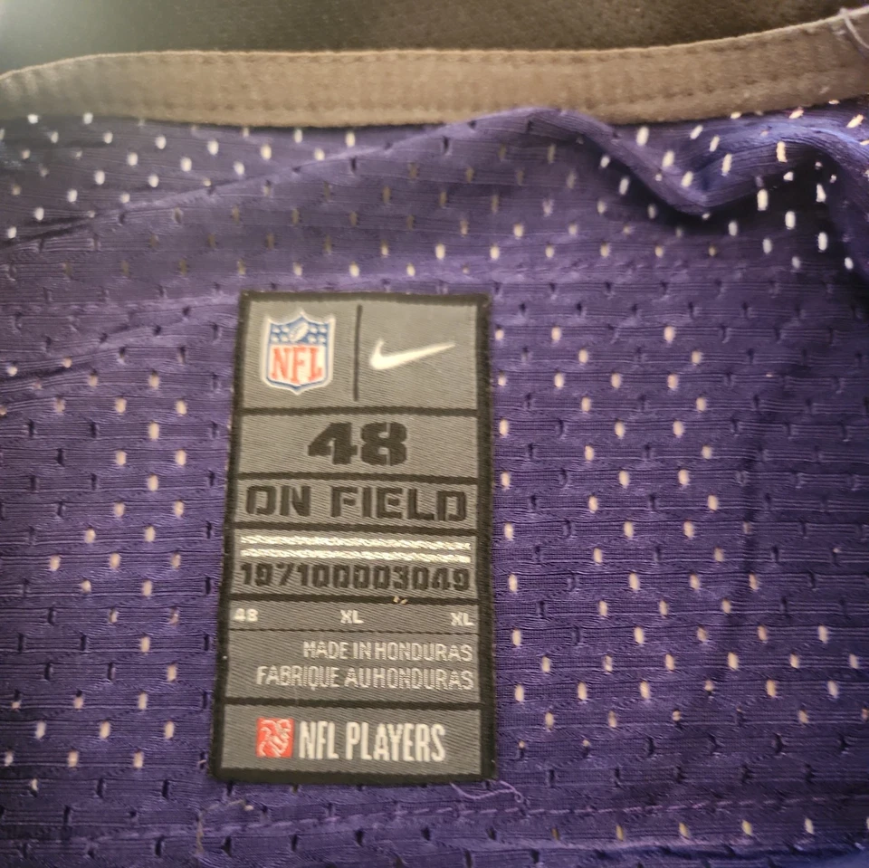 Camiseta de fútbol para hombre Nike On Field Baltimore Ravens #12 Jacoby Jones talla 48 Foto 4 de 4