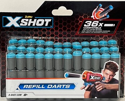 Zuru X-Shot Compatible Refill Darts, 36/Pkt., NIP