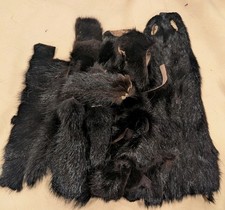 LARGE LOT OF GENUINE BLACK MINK FUR FLY TYING 49