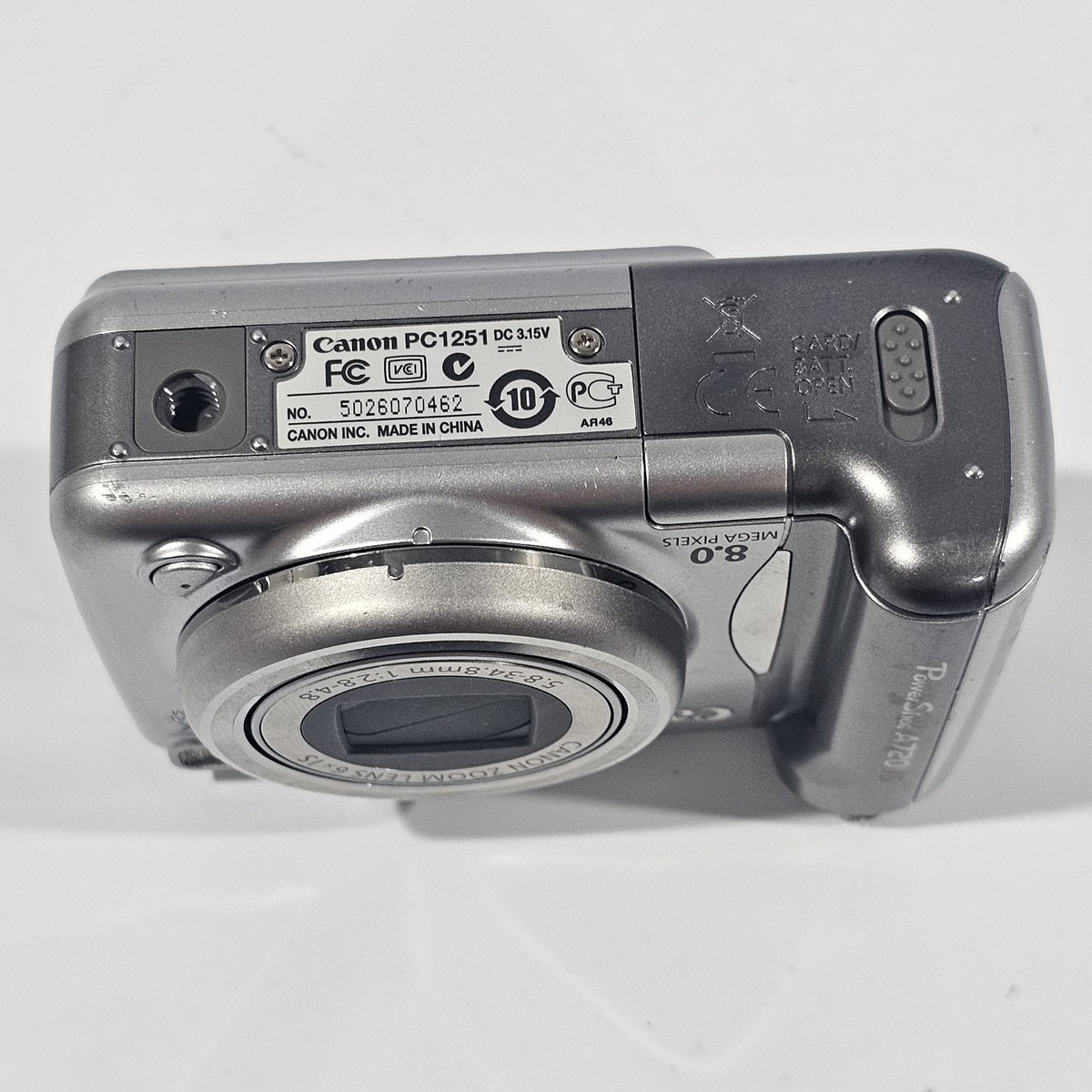 電池式＊Canon PowerShot A720 IS Canon PowerShot A720 IS Digital Camera 6x Zoom Tested Working