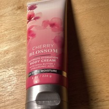 BATH  BODY WORKS CHERRY BLOSSOM MOISTURE ULTRA SHEA BODY CREAM 8 OZ