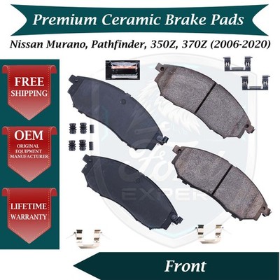 Premium OE Front Ceramic Brake Pads Kit For 2006-2020 Nissan 9 Yr Warranty