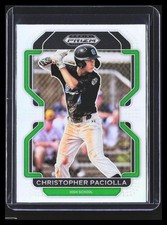Christopher Paciolla 2022 Prizm Silver Rookie Prospect # Golden Bears B012
