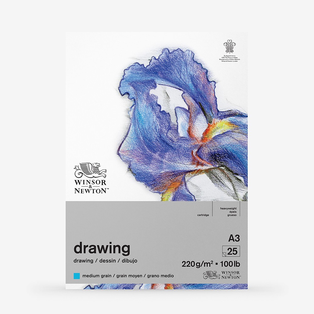 Winsor & Newton : Heavy Weight Drawing : Cartridge Gummed Pad : 220gsm : Medi...