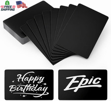 50 Pcs Metal Business Card Blanks Laser Engraving Premium Aluminum Sheet Multipu