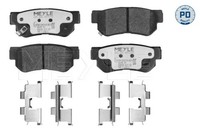 Bremsbelagsatz Hinterachse FÜR Hyundai, Kia, Ssangyong - Meyle 025 235 4314/PD