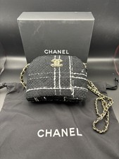 Chanel VIP Free Gift Makeup Schwarz Tweed Schultertasche Neu Verpackt—-