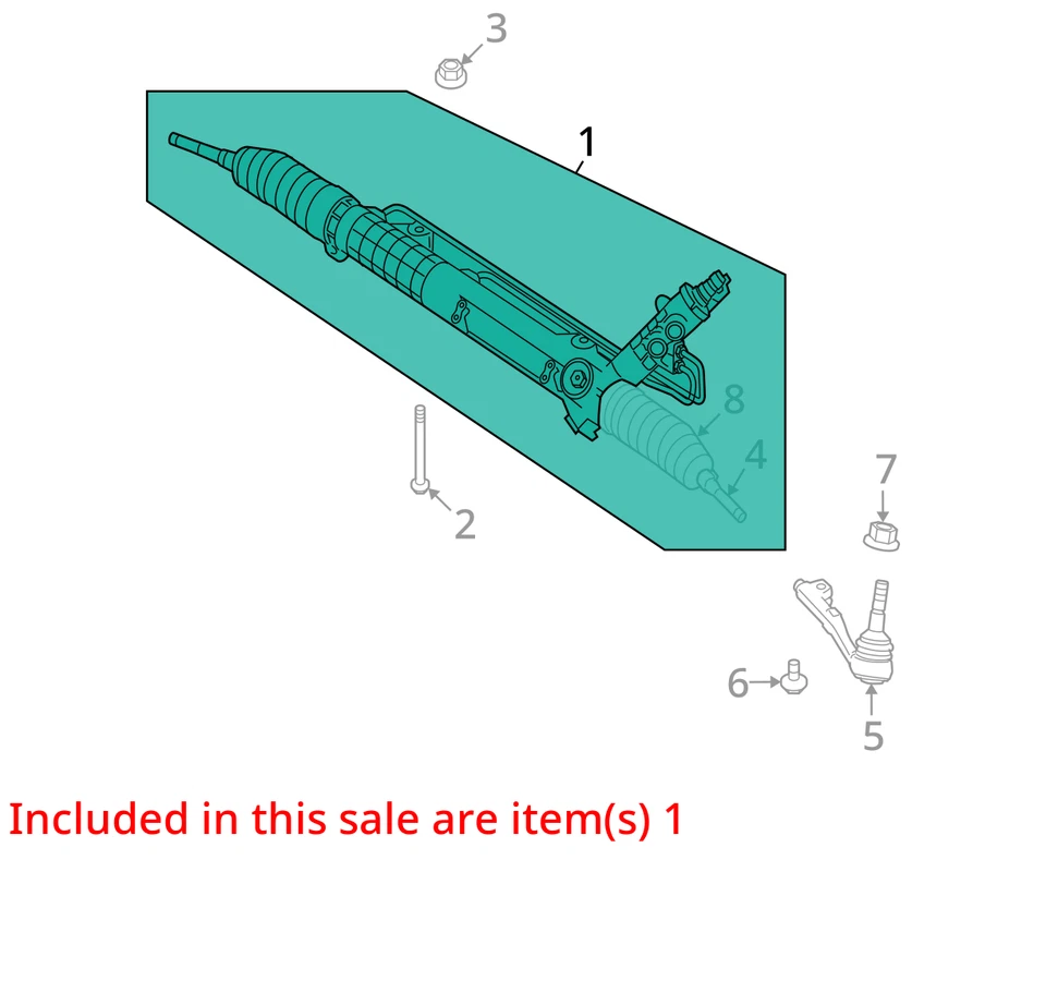 Steering Gear/Rack Power Rack And Pinion Convertible Fits 07-13 BMW 328i 845096 - Изображение 2 из 4