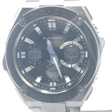 Casio G-Shock GST-W110MS-1AJF Solar Radio Watch Black Used From Japan