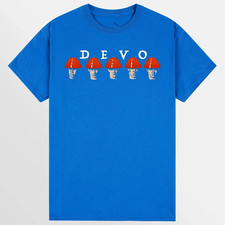 Rare Devo BAND Cotton Men All Size T Shirt Blue All You