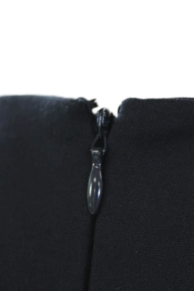 N Nicholas Womens Back Zip Crew Neck Cut Out Sheath Dress Navy Blue Size 6 Foto 4 de 4