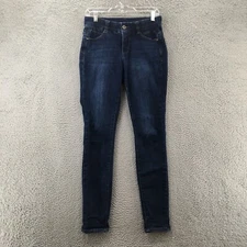 Jag Skinny Jeans Women 4/27 Long (actual 29x31) Blue Denim Mid Rise Cotton Blend