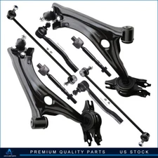 Fit For 2016-2019 Honda Civic 8Pcs Front Sway Bar Control Arm Ball Joint Tie Rod