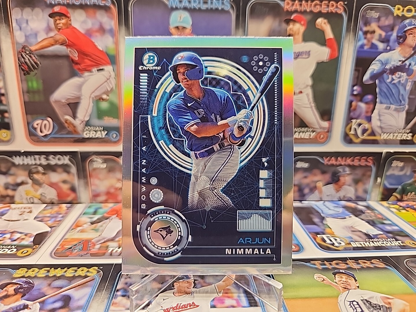 2024 Bowman Chrome Bowman AI #BAI18 Arjun Nimmala - Toronto Blue Jays