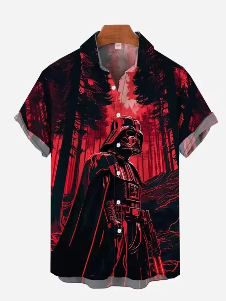 Star Wars Darth Vader Galaxy's Edge Father's Day Gift Black & Red Hawaiian Shirt