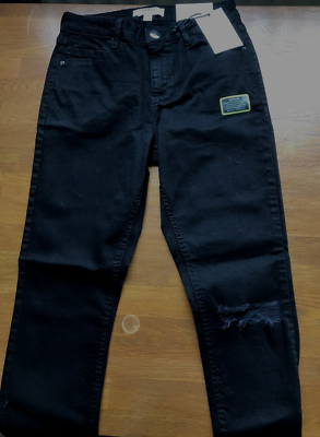 Dorothy Perkins Darcy Skinny Ankle Grazer Black Jeans Size