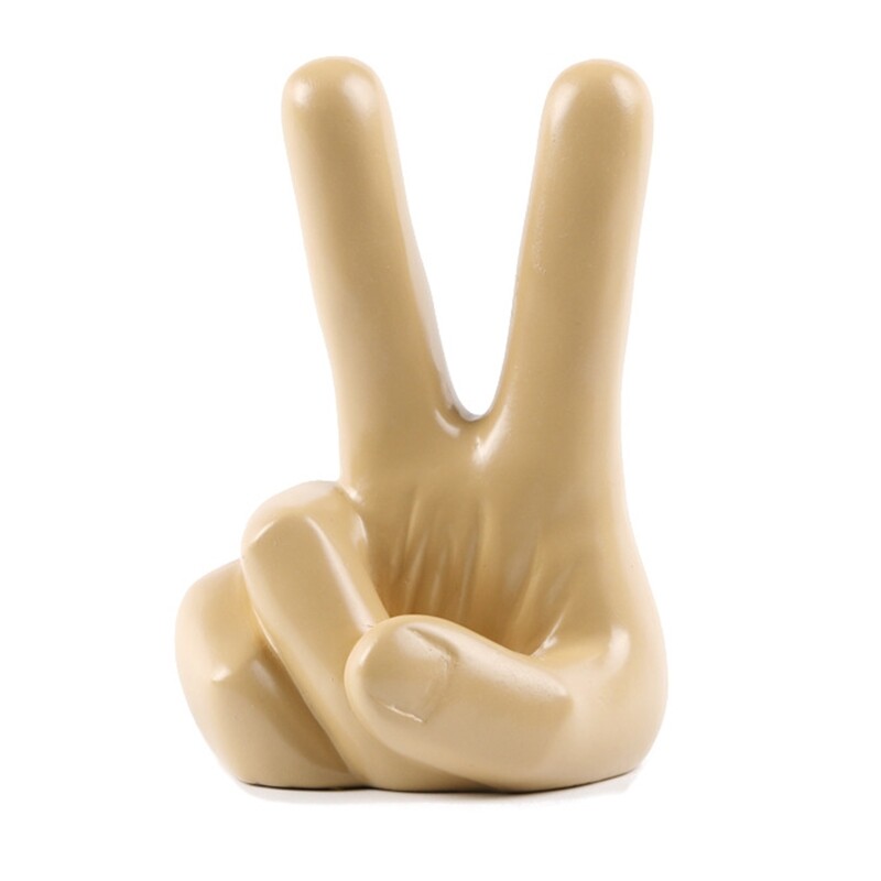 Funny Finger Figurine Resin Hand Gesture Resin Ornament Desktop
