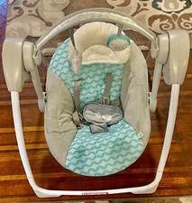 Ingenuity Comfort 2 Go Compact Portable Baby Swing with Music - Flora