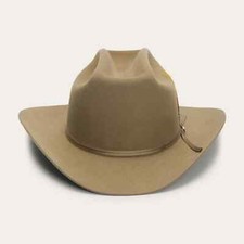 Stetson  6X Range Fawn Felt Hat 3" Brim With Free Hat Brush