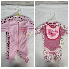 Lot of 4 pcs   Toddler Bodysuits Sz 3-6M: 2 pcs Coney Isle  2 pcs Sweet  Soft