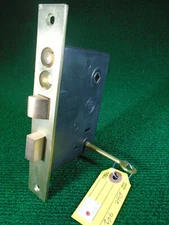 REMANUFACTURED RHC 0942 ENTRY MORTISE LOCK w/ KEY  7" FACE, 2 5/8" BS (43018)