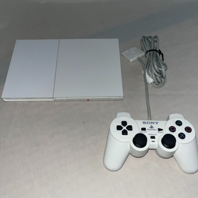 SONY PlayStation 2 PS2 Slim Ceramic White SCPH-90000 CW RARE Color