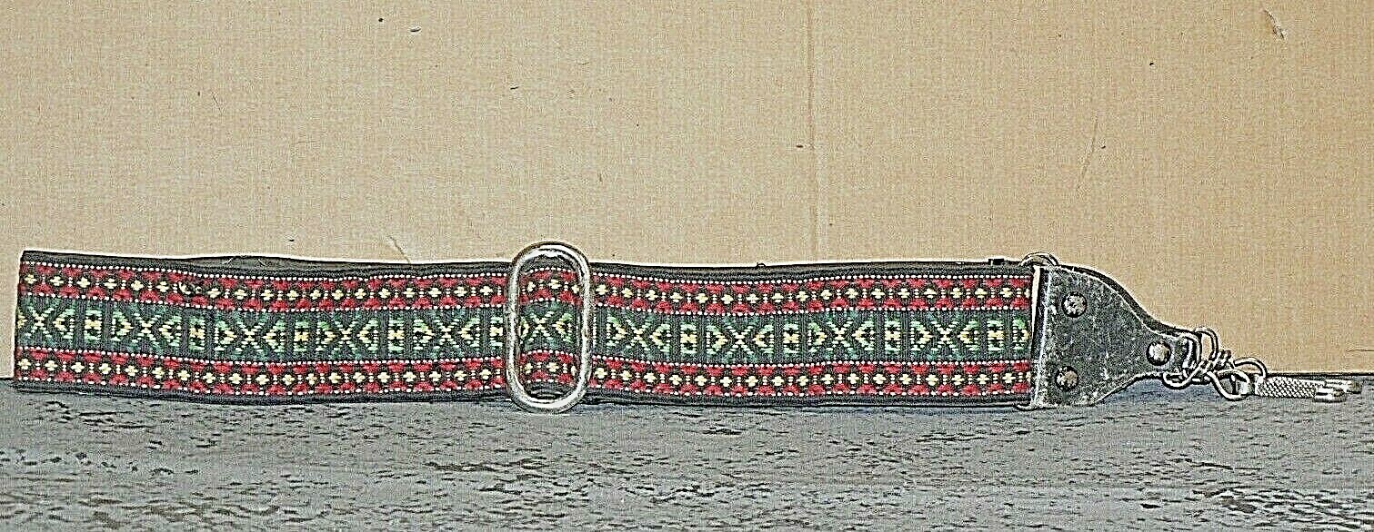  Classic Traditional Bright Red Green Seventies Hippie Style Camera Strap A4420