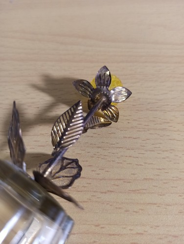 Creativity of prisoners. brass flower. Original 1980s ITK - Picture 11 of 12