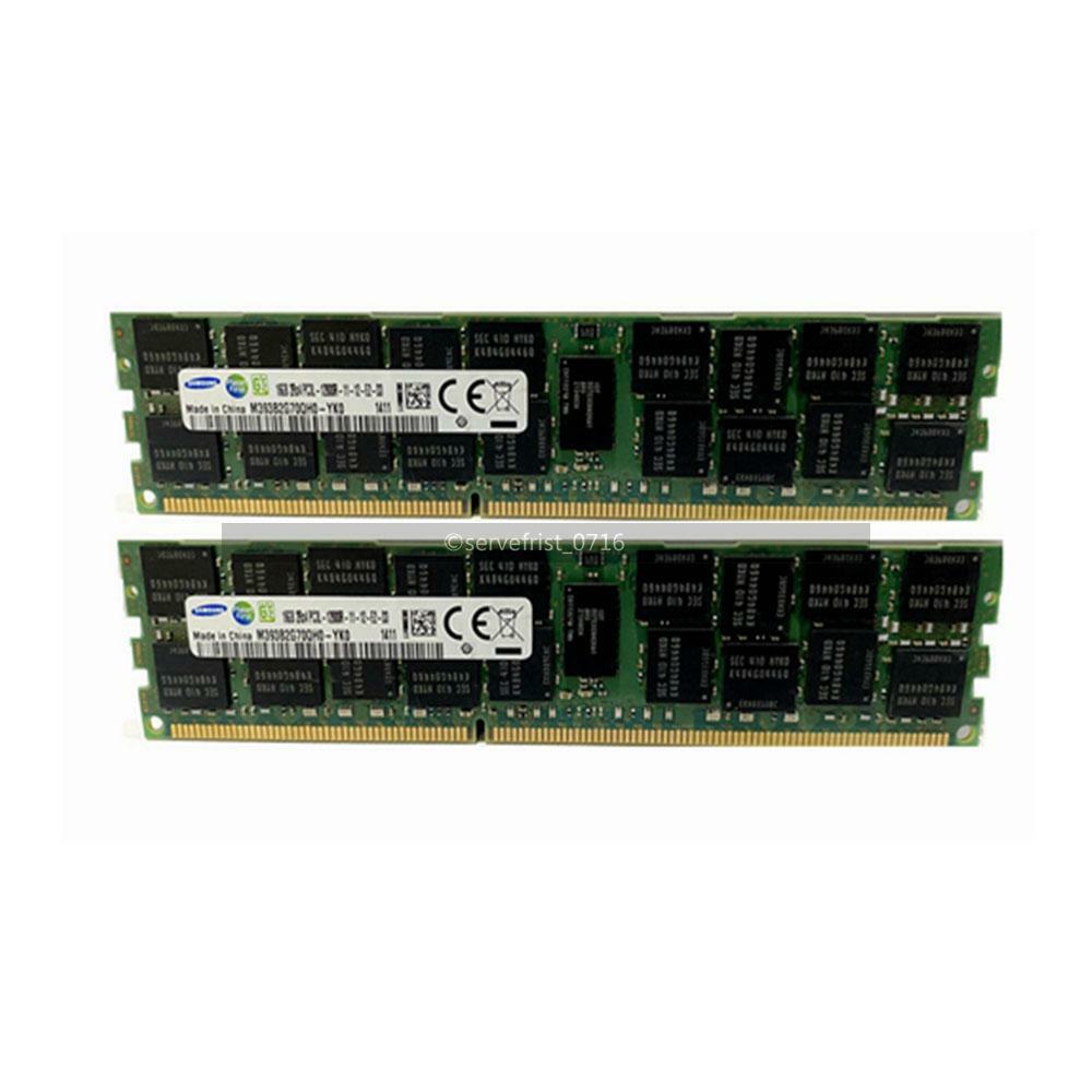 New 32GB 2X16 GB DDR3 Memory 1600MHZ PC3L-12800R 1.35V ECC