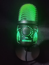 Professional LED Microphone Dynamic Recording Gaming Streaming Podcast  T40 