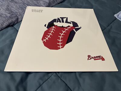 The Rolling Stones Atlanta Braves LP Hackney Diamonds White Vinyl NEW In Hand!