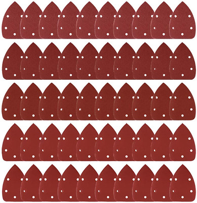 Sanding Pads For Ryobi Black And Decker Mouse 50pcs Sandpaper 40/80/120/180/240