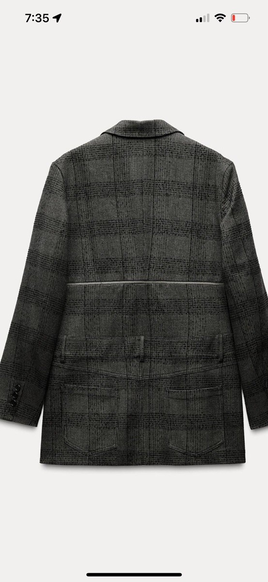 zara grey blazer dress Zara Bloggers Favorites Structured Blazer Dress