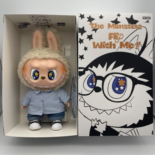 Popmart Labubu The Monsters Flip With Me Series Plush Doll New Size: H15.7(in) - Picture 2 of 17