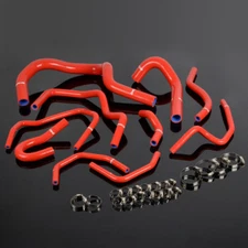 Silicone Radiator Coolant Hose Pipe Kit Fit For 98 - 01 Honda CRV MK1 Red