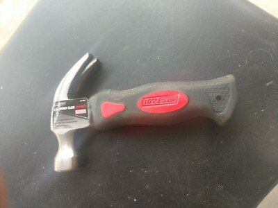 Tool Shop. 8 Oz Stubby Claw Hammer w/ Fiberglass Handle, Steel Head (1-pnk-7)