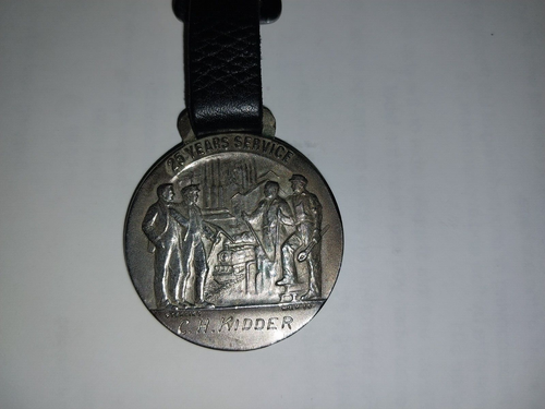 Sterling Silver United States Steel Corporation 25 Years Service Medal - Picture 5 of 7