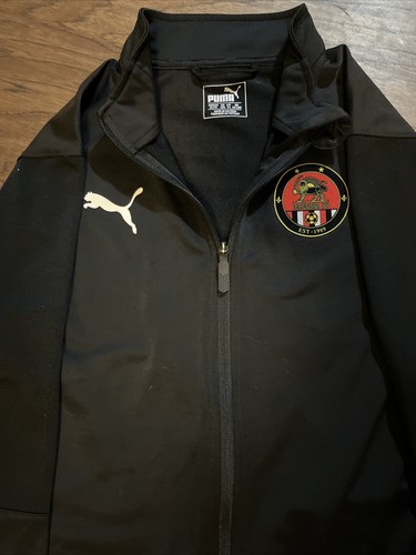 Puma Trainingsjacke Erwachsene XL Futball Fußball Javanon FC schwarz - Bild 2 von 6