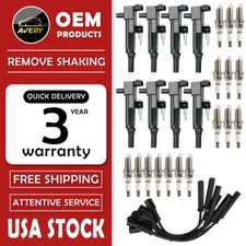 Ignition Coil & Wireset & Plugs for 2008-2012 Chrysler Dodge Jeep 4.7L V8 UF601