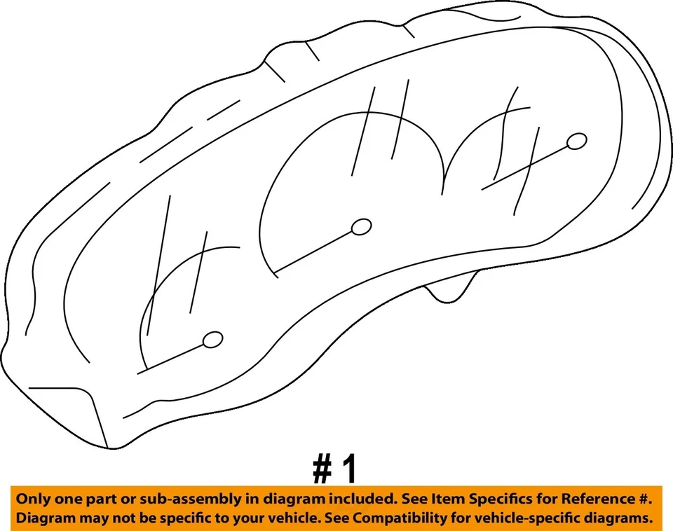 Used Speedometer Gauge fits: 2003 Pontiac Grand am US SE cluster Grade A - Image 4 of 4