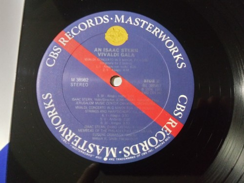 An Isaac Stern • Vivaldi Gala VG++ Original CBS Masterworks M-38982 Record 1983 - Bild 4 von 4