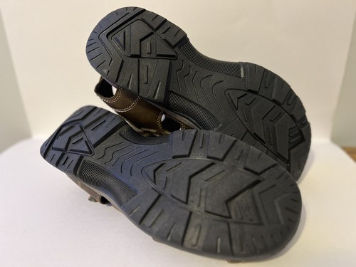 Mens Earth Spirit Faux Brown Leather Sandals/Slides Gelron Cushion sz 12 New - Picture 7 of 7
