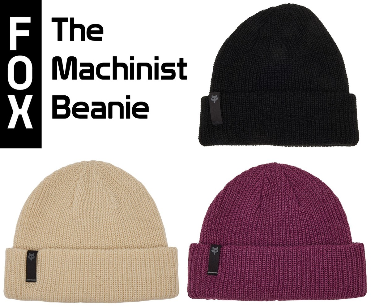 Fox Racing Machinist Beanie Mens One Size Cuff Fox Head MTB
