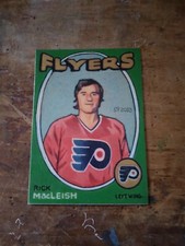 Hockey Art Card Print Rick Macleish Rookie Card , 1971